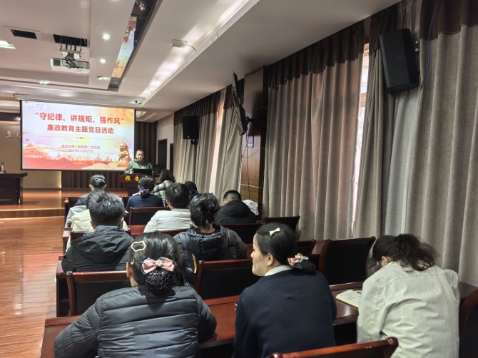 南充市身心医院第二党支部开展“守纪律 讲规矩 强作风”廉政教育主题党日活动
