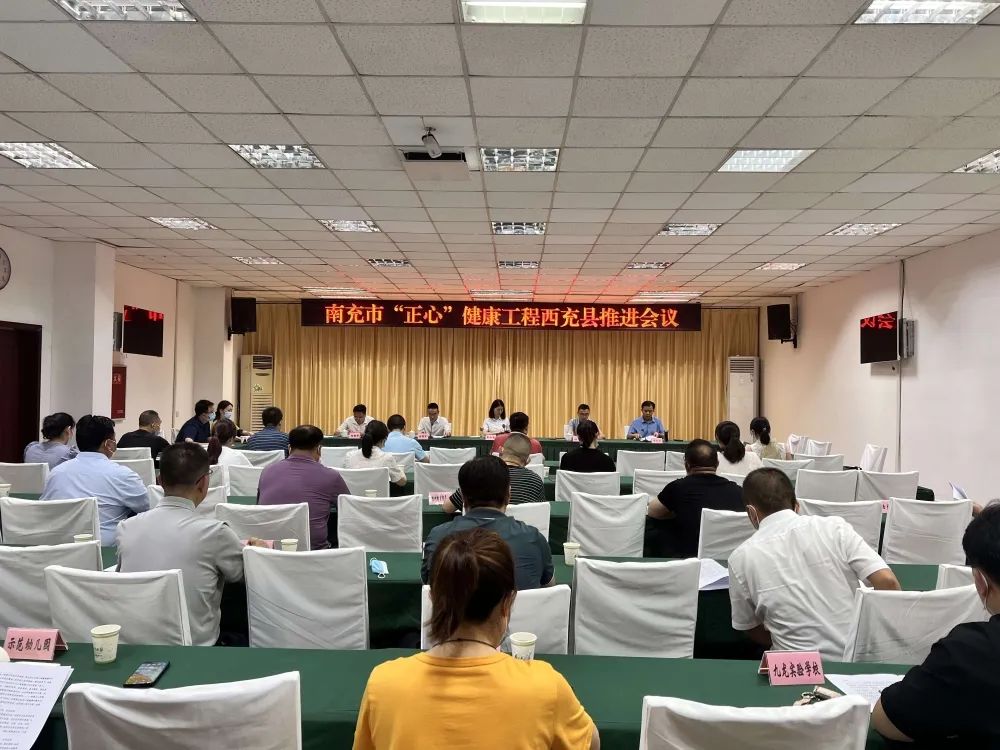 西充县举行南充市“正心”健康工程项目推进会议